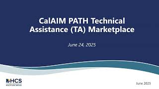 PATH TA Marketplace Webinar - 6/24/2025