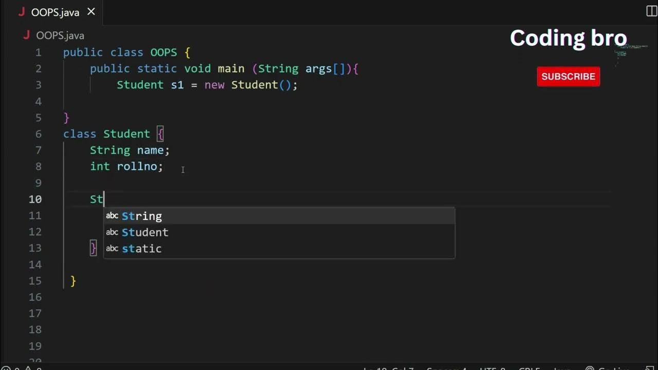 Constructor in Java with Practical Example and Syntax || Coding bro ...
