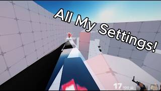 All of My Settings in Roblox Rivals!