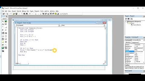 How to Find Prime Number using Visual Basic 6 0