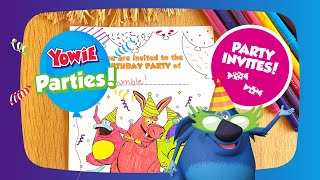Make Personalized Yowie Birt ay Party Invitations