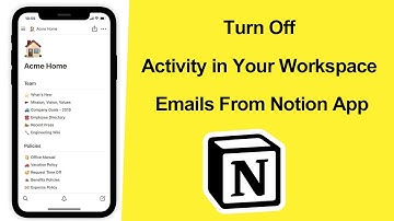 How to Turn Off Activity in Your Workspace Emails from Notion App?