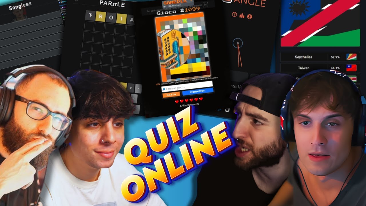 RITORNANO i QUIZ ONLINE Con BLUR, MARZA, MANUUXO e PESH