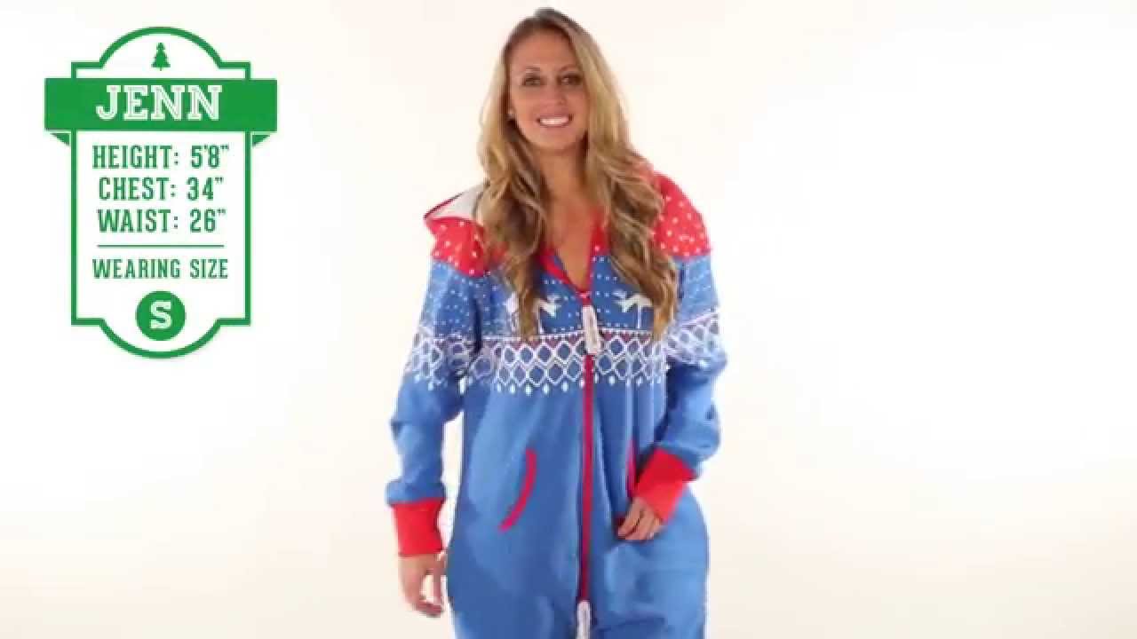 Reindeer First Date Jumpsuit by Tipsy Elves