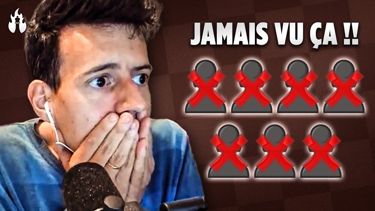 7 Pions de moins, IL GAGNE contre Stockfish !!!! 😱😱😱😱😱😱