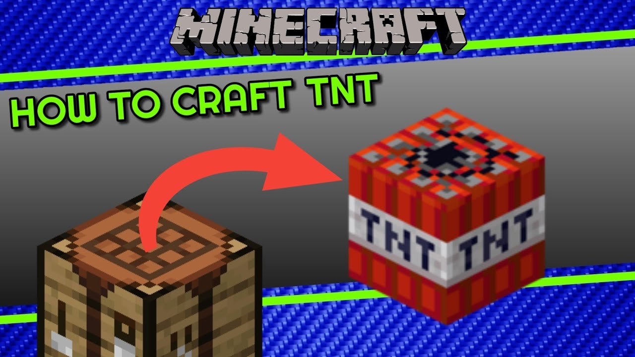 How To Craft TNT in Minecraft - YouTube