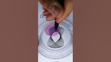 How many rotations did the pen make in total? 🤔 #2024 #shorts #spirograph #ruler #viral