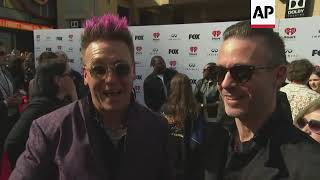 Pink brings her two children to iHeartRadio Awards
