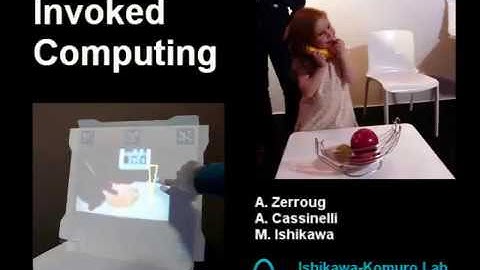 Invoked Computing: spatial audio and video AR invoked through miming