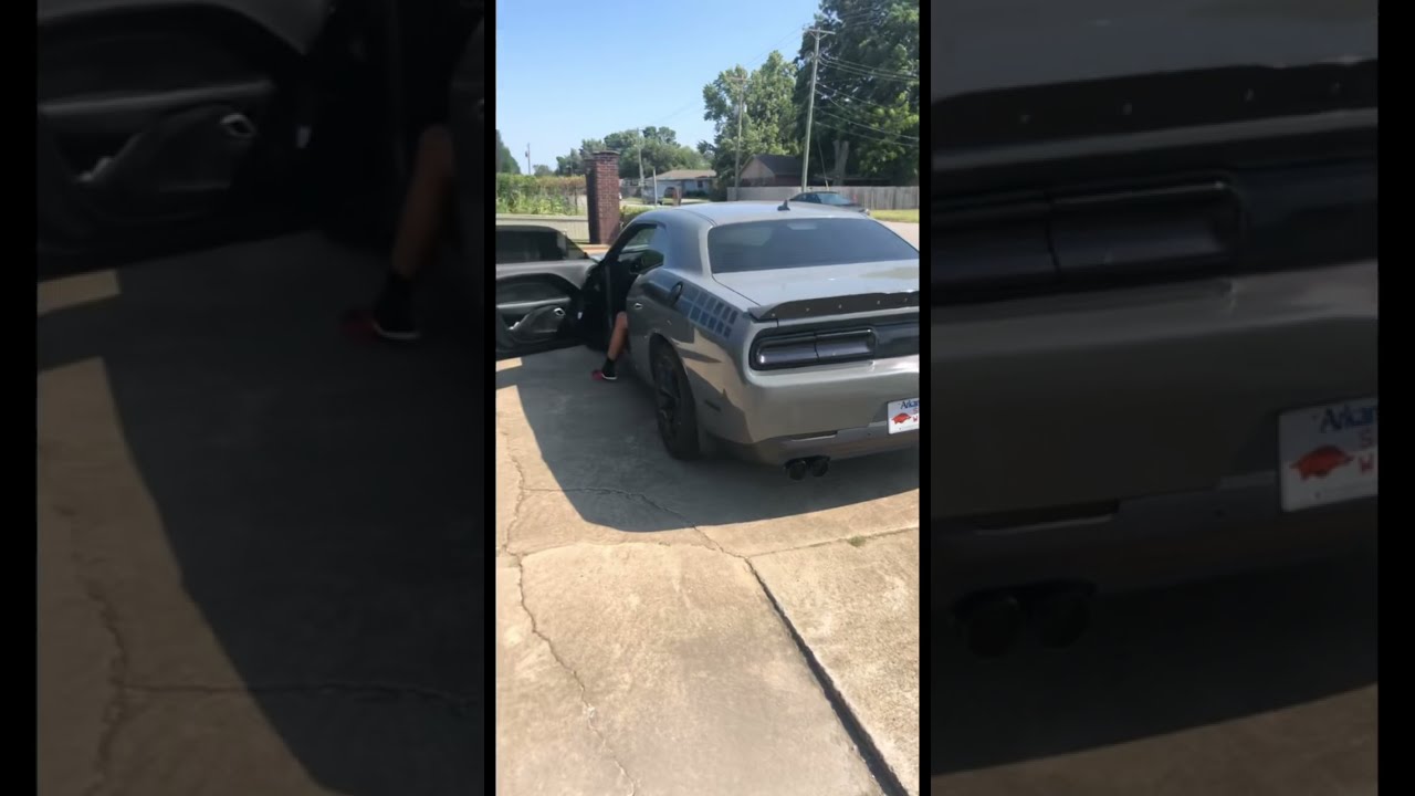 Straight Piped V6 Challenger Loud Revs Subscribe For More 