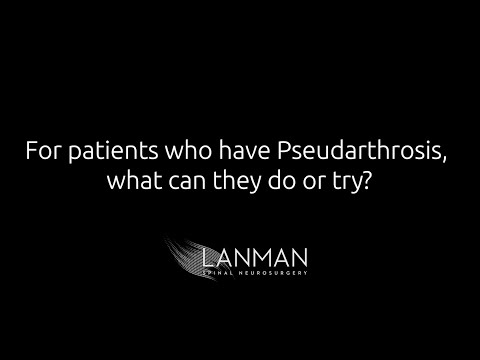Video: Ce se poate face pentru pseudoartroză?