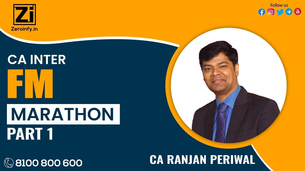CA INTER FM MARATHON PART 1 BY CA RANJAN PERIWAL - YouTube