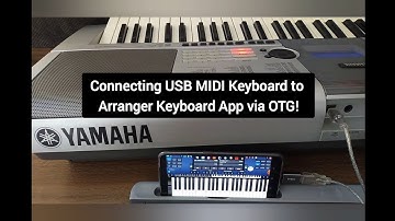 Connecting USB MIDI Keyboard to Arranger Keyboard App via OTG!