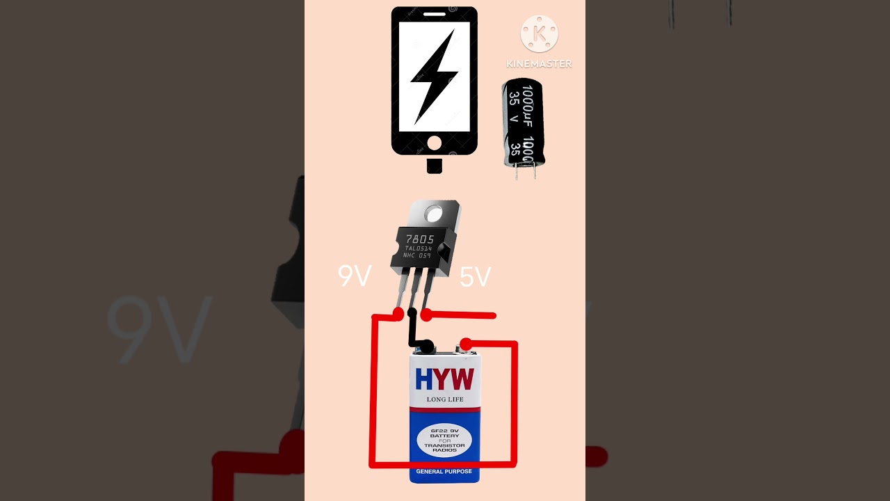 Mobile charging use 9 volt battery simple hack 