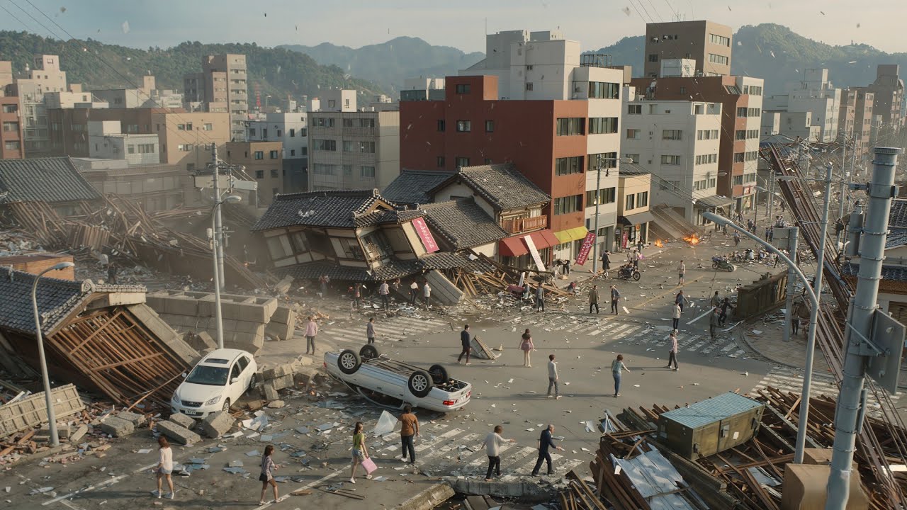 🚨 Симанэ, Япония: Мощное землетрясение магнитудой 6,4 потрясло города, есть пострадавшие, афтершо...