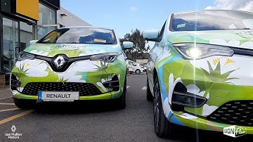 2 Renault ZOE full vehicle wraps, Design, Print, Install