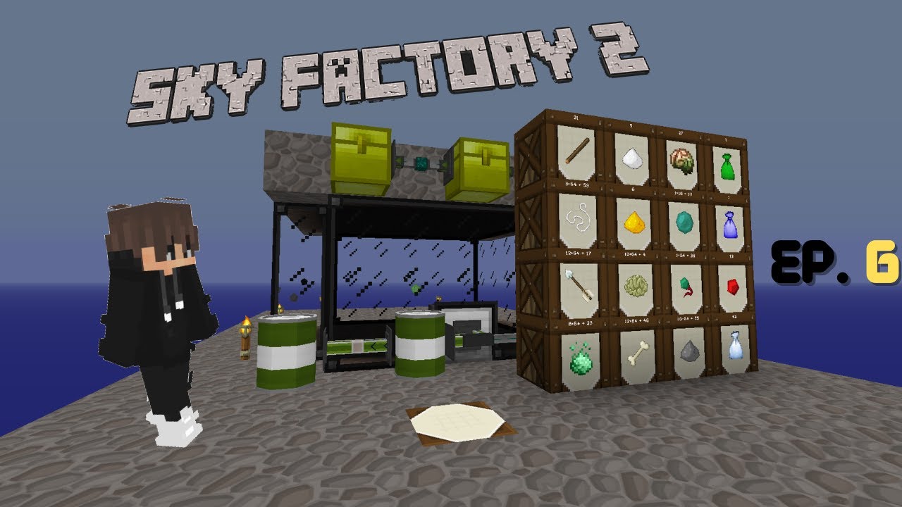 AUTOMATSKI UMIRU [#6] SKY FACTORY 2 - YouTube