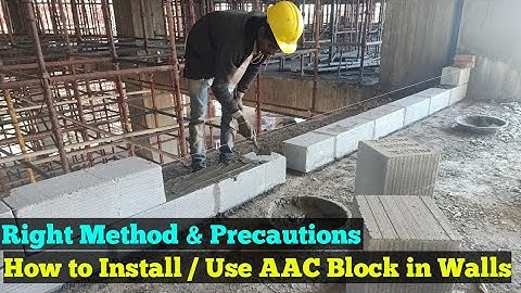 How to Use AAC Block in Walls - How to Prevent Cracks in AAC Block Walls