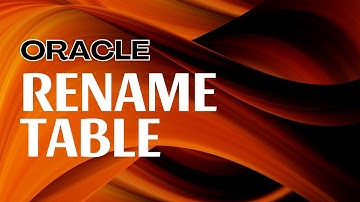 Oracle RENAME Table (DDL Commands) | Oracle SQL fundamentals