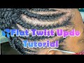 💦Flat Twist Updo on Natural Hair