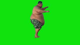 Dancing Fat Man Meme Chroma Key Green Screen Template