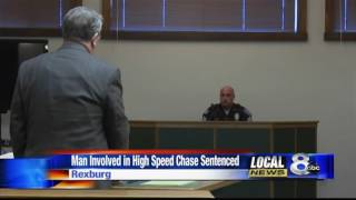 Man sentenced for leading police on a high speed chase throu
