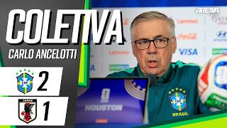 COLETIVA CARLO ANCELOTTI | AO VIVO | Brasil x Japão - Copa do Mundo 2026
