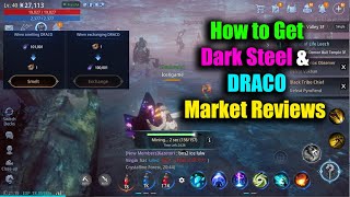 MIR4 How to Get Dark Steel & DRACO Coin Market System Reviews