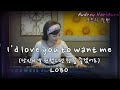I D Love You To Want Me LOBO 당신이 날 원했으면 정말 좋겠어요 Cover By Audrey Harbburn오드리할뻔