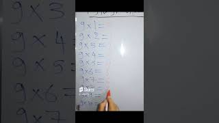 بعد الفيديو ده حتحل جدول 9 بكل سهوله  #shorts #shortvideo #maths # #subscribe #share