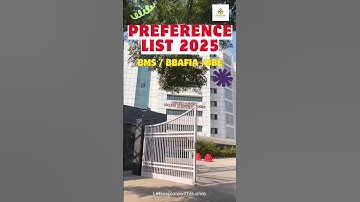 Preference list for BMS /BBAFIA/BBE  | CSAS phase 2 #duadmission2025 #csasportal #delhiuniversity