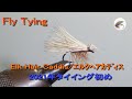 Fly Tying/Elk Hair Caddis/ｴﾙｸﾍｱｶﾃﾞｨｽ/ﾌﾗｲﾀｲｲﾝｸﾞ/ﾄﾞﾗｲ