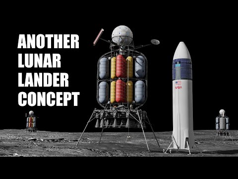 Von Braun's  Lunar Lander Moon Landing