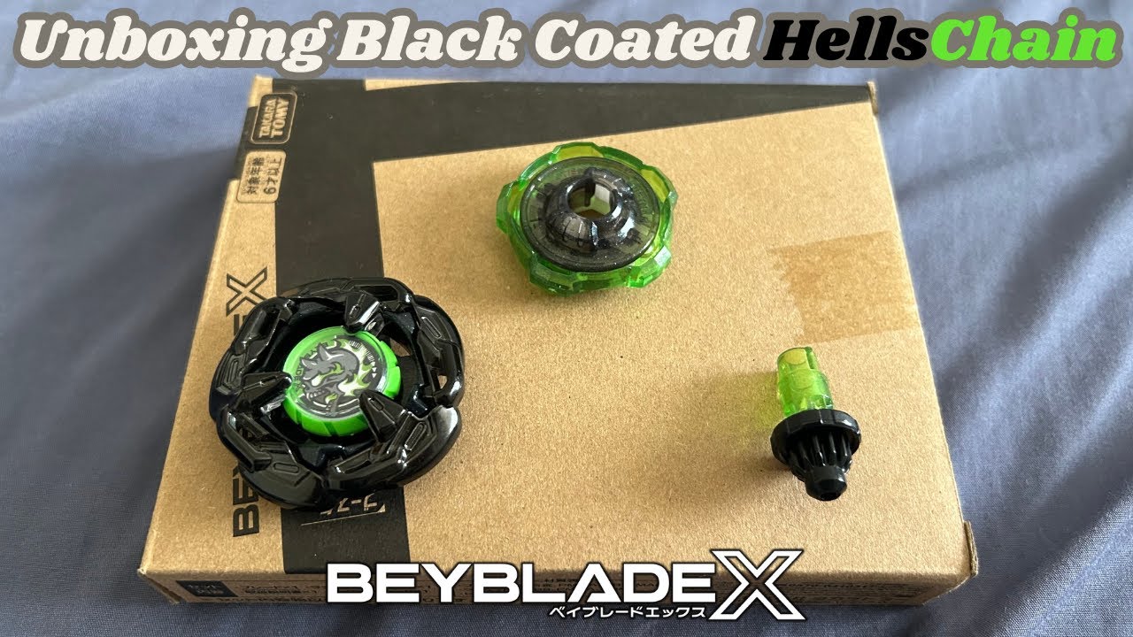 Unboxing The Black Coated HellsChain 5-60HT | Beyblade X - YouTube