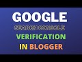 How to Verify Your Blogger Website with Google Search Console: A Step-by-Step Guide Malayalam Video