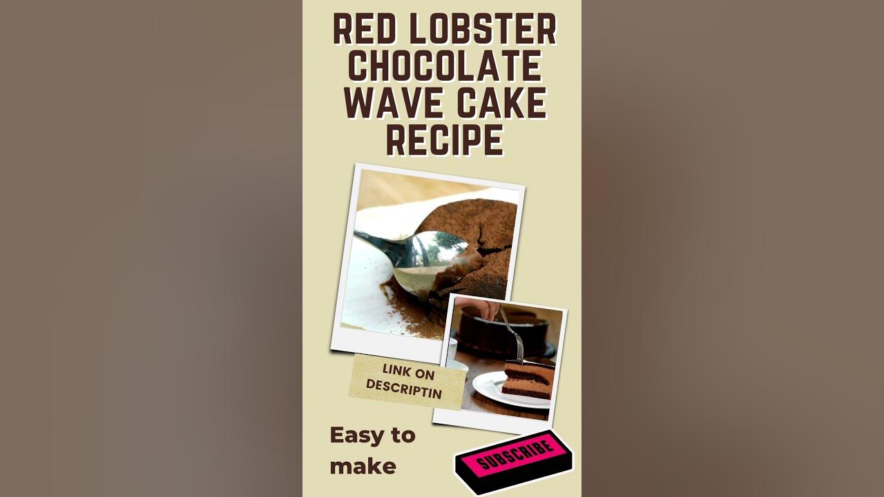 How to Homemade red lobster chocolate wave cake recipe YouTube