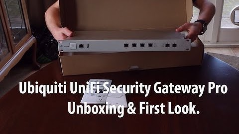 Ubiquiti UniFi Security Gateway Pro Unboxing & First Look.