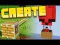 I used the CREATE MOD for the FIRST time! | Minecraft