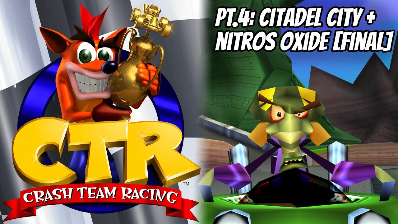 🏁 CRASH TEAM RACING | 🦊 Cuarto mundo: Citadel City + Nitros Oxide (Modo Aventura) [Gameplay 4K]