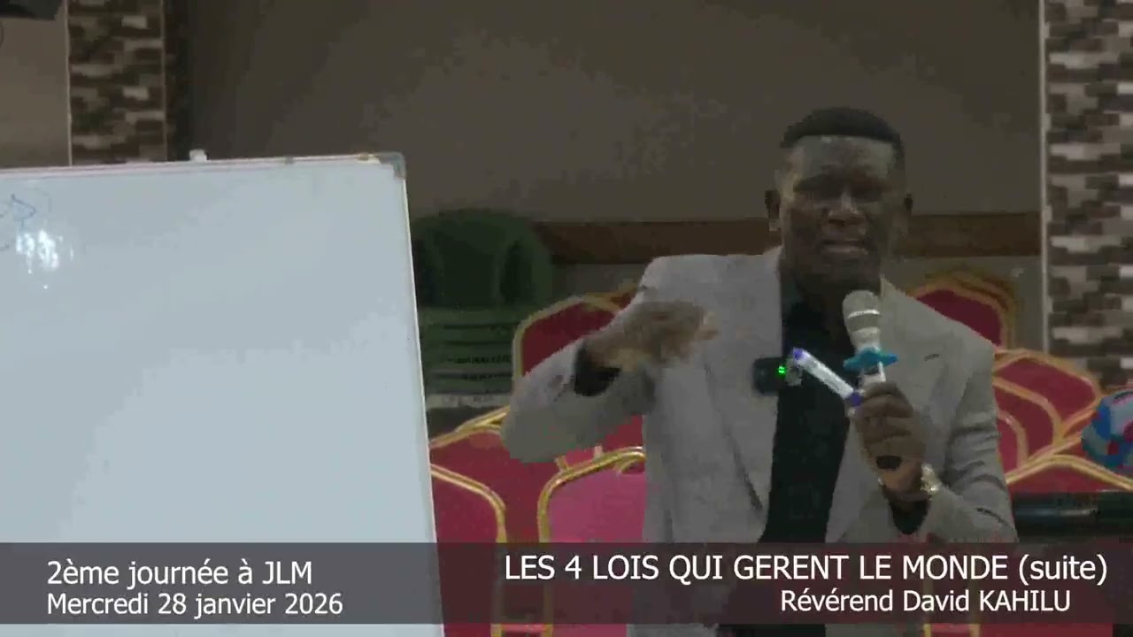 Jlm Lubumbashi. 2eme journée des enseignements avec le Révérend David KAHILU / station Kalemie