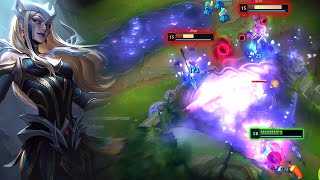 Rank 1 Cassiopeia : CLEAN 1v2 Counter Gank - Engsub