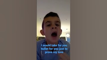 I Would Take A Bullet For You #tutorial #homepractice #kid