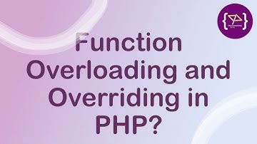 Difference between Function Overloading & Overriding in PHP | Overloading in PHP | Overriding in PHP