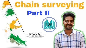 Chain Surveying 2 - Poly Lecturer/Asst Engineer/Overseer/Draftsman/SSCJE/LIP/GATE/ESE/ISRO/DRDO