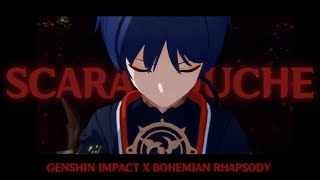 Scaramouche - Bohemian Raphsody Genshin Impact X Queen Madamv