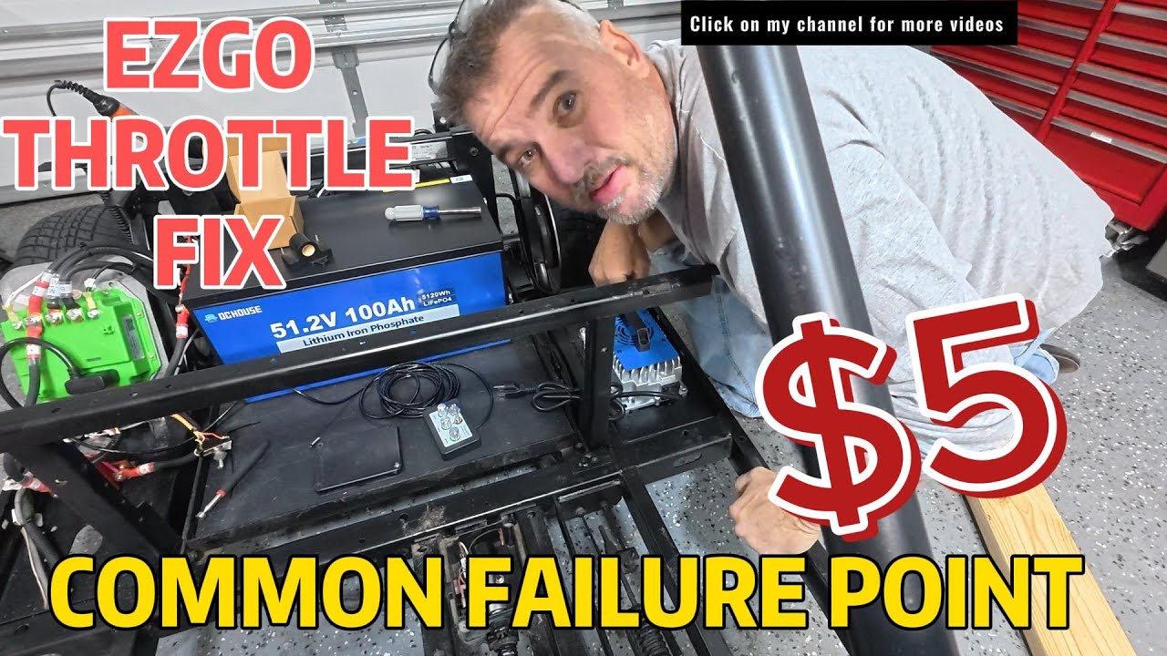 EZGO Throttle Fix That Cost Me $5