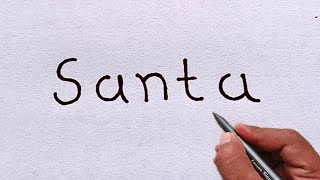 How to draw beautiful Santa Claus Turn world Santa | Easy Santa drawing for beginners