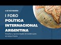 Foro -  Política Internacional Argentina | UNCUYO