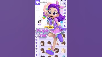 Purple Star 💜🤩 rainbow bubble gum in BUD #avatarworld  #budcreate #budgame #viral @budcreate