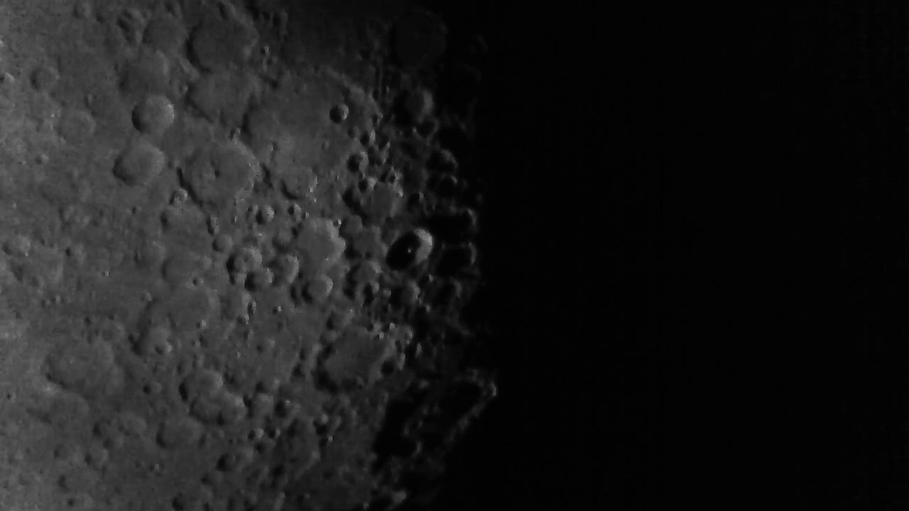 Moon with DIY 20 webcam, Stellarvue 90mm APO refractor YouTube